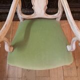 Set of 2 armchairs and 1 baroque style chair