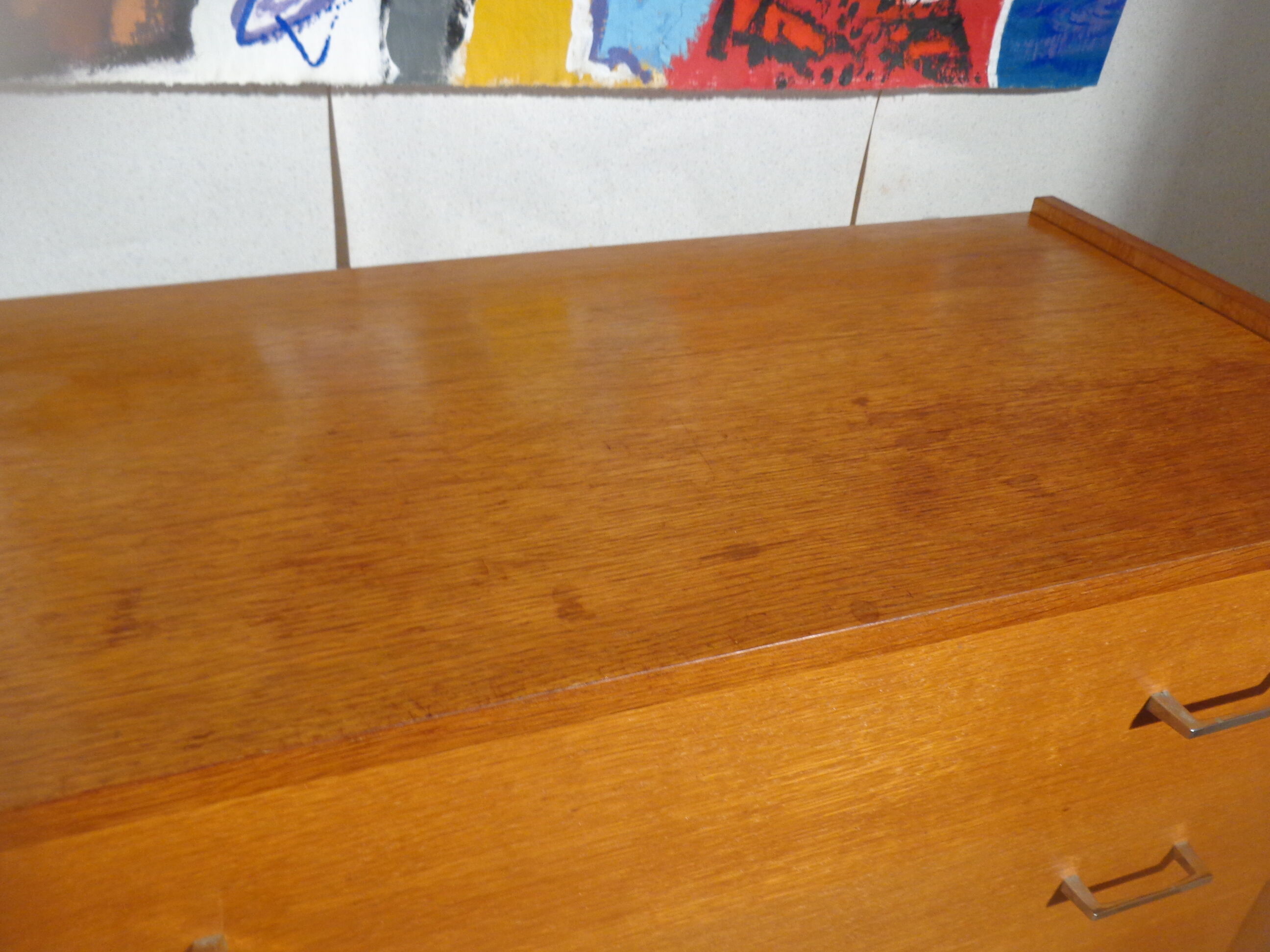 Vintage dresser of the 60s in light wood