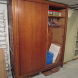 Vintage wardrobe in solid oak