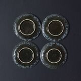 Set of 4 Vallauris Écule de Mer cups and 4 saucers - 1960.