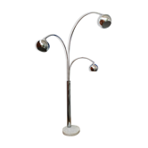 Floor lamp "Lily of the valley" in chromed metal by G. Reggiani 70s