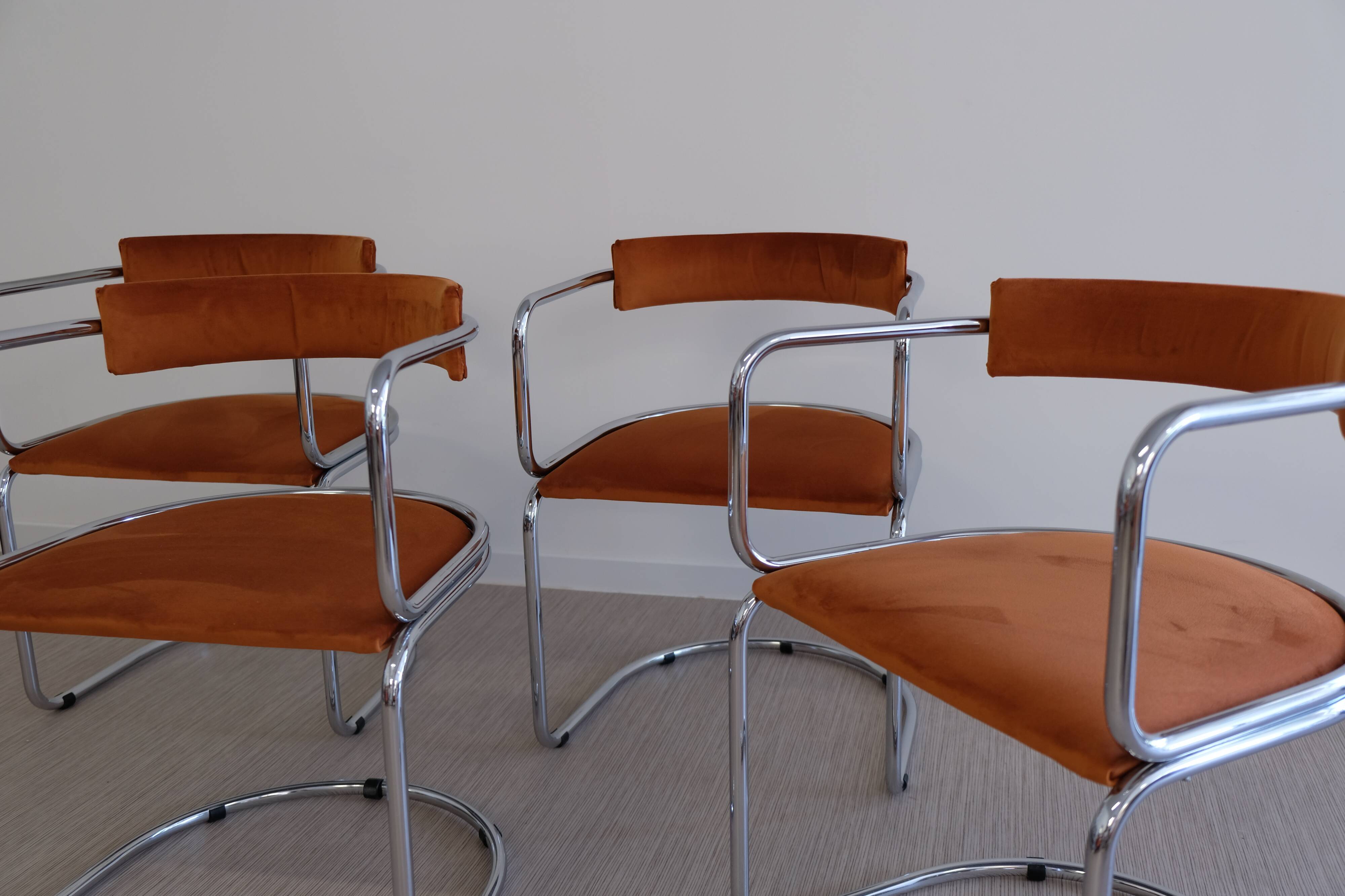 4 Victoria armchairs by Renato Zevi