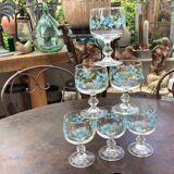Forget-me-not stemware 1970