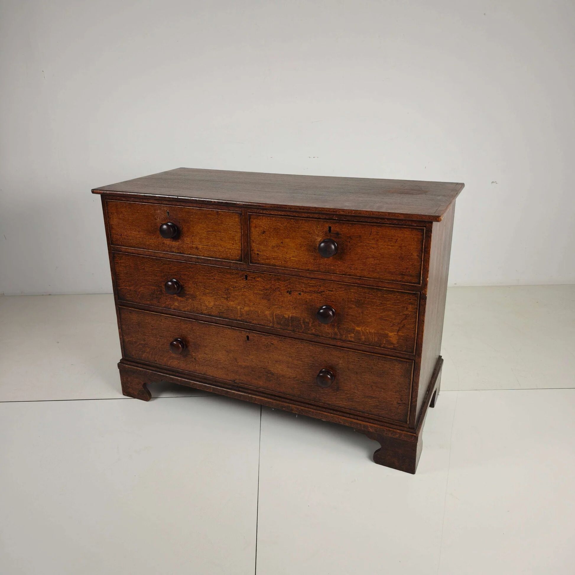 Victorian oak chest of drawers circa 1860–1880