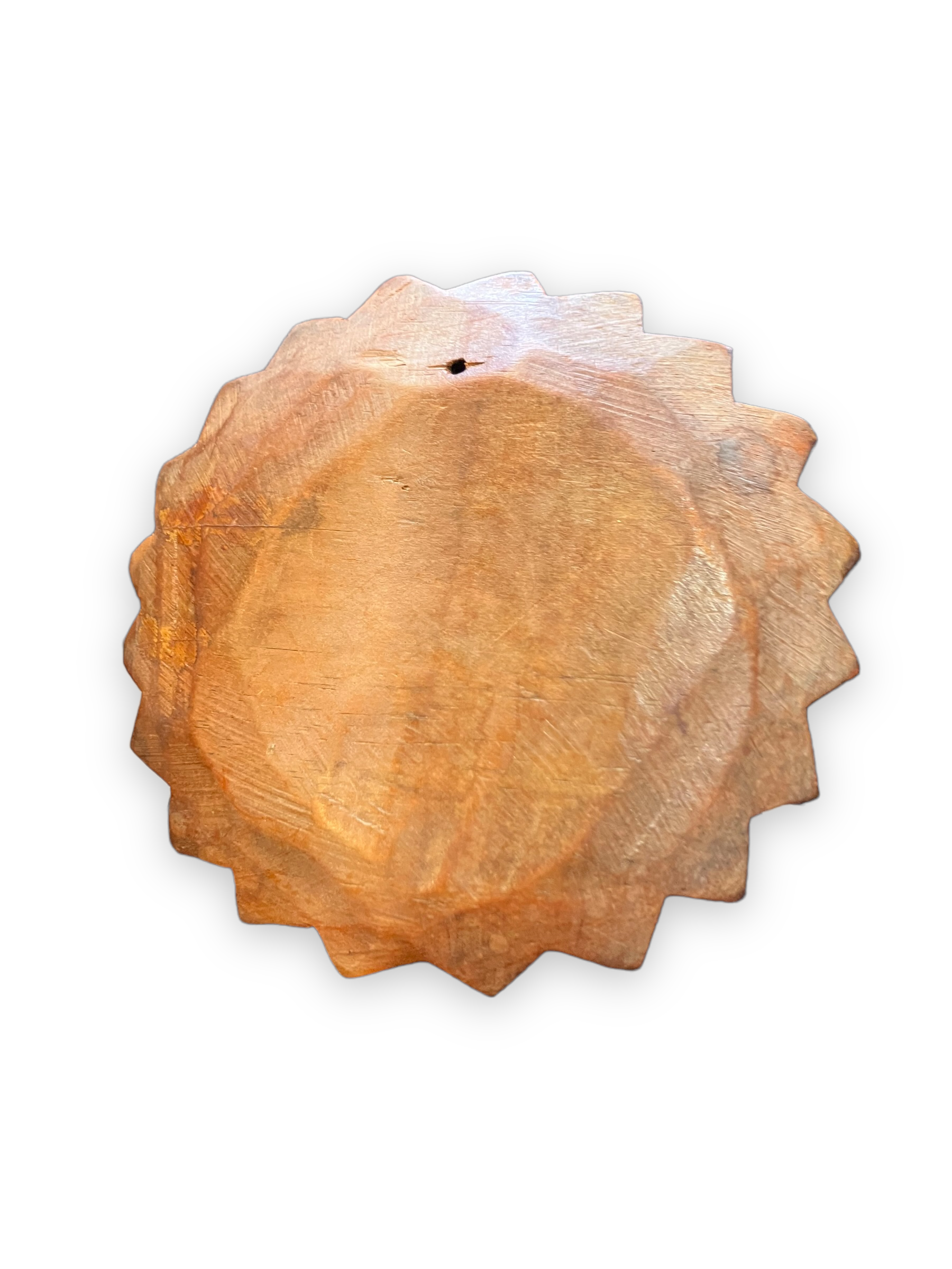 Polychrome wooden wall sun 1960s