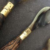 Set of 7 horn and wood spoons