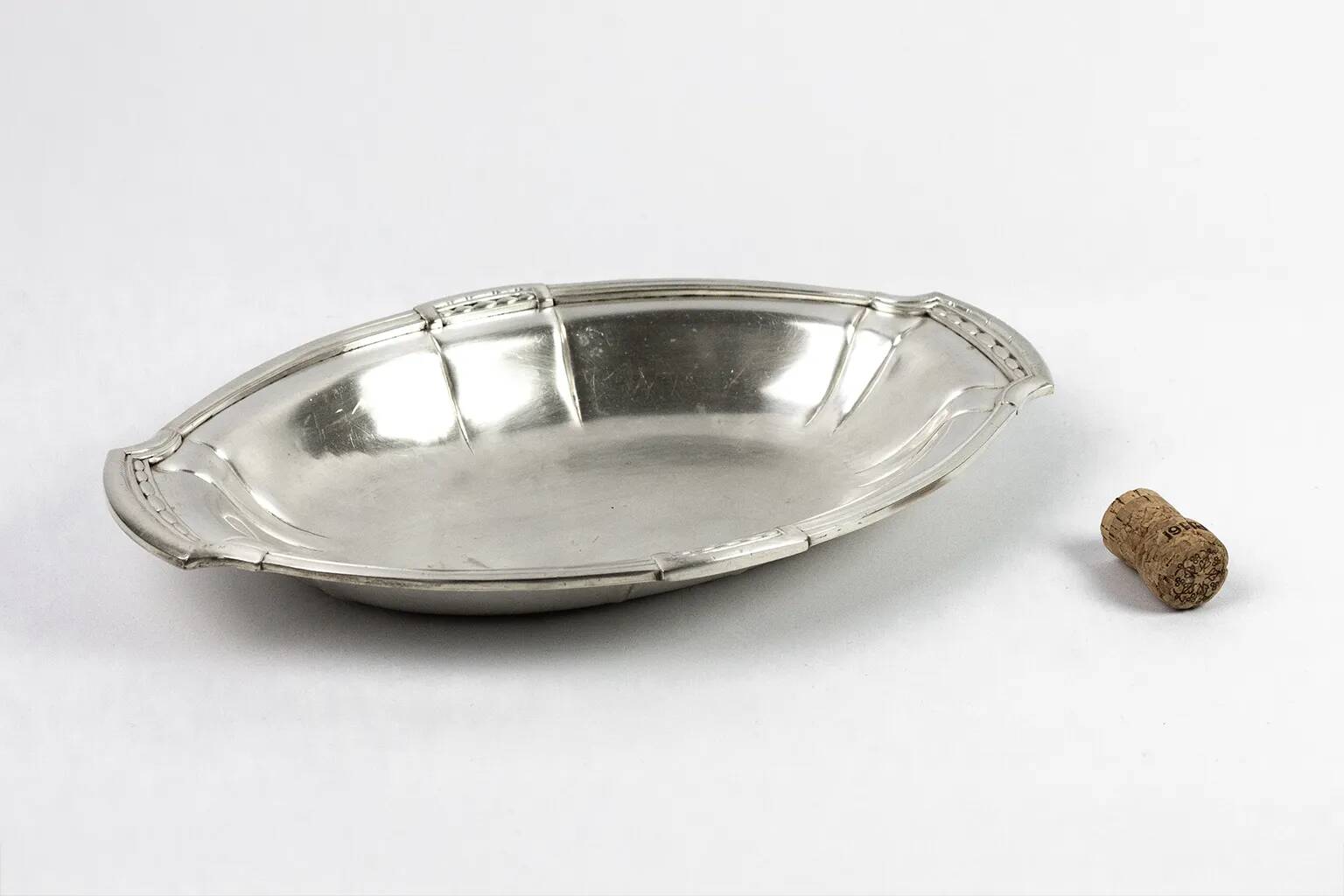 Orbrille silver-plated oval serving basket – Art Deco, 1930s