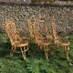 6 vintage wicker chairs 1960