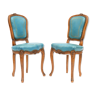 Paire de chaises d'enfant de style Louis XV