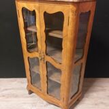 Louis XV style marquetry display case