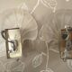 Paire d'appliques Art déco Regency forme coquillage France 1970