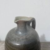 Beige ceramic vase signed Pierre Grau