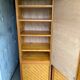 Bamboo cabinet woven and modular pine vintage 1960