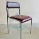 Chaise vintage bauhaus en chrome 90