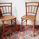 Paire de chaises bistrot art nouveau