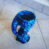Blue foam vase of the seas enamels of glaciers