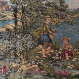 Grande tapisserie, scène de chasse à courre, XXe