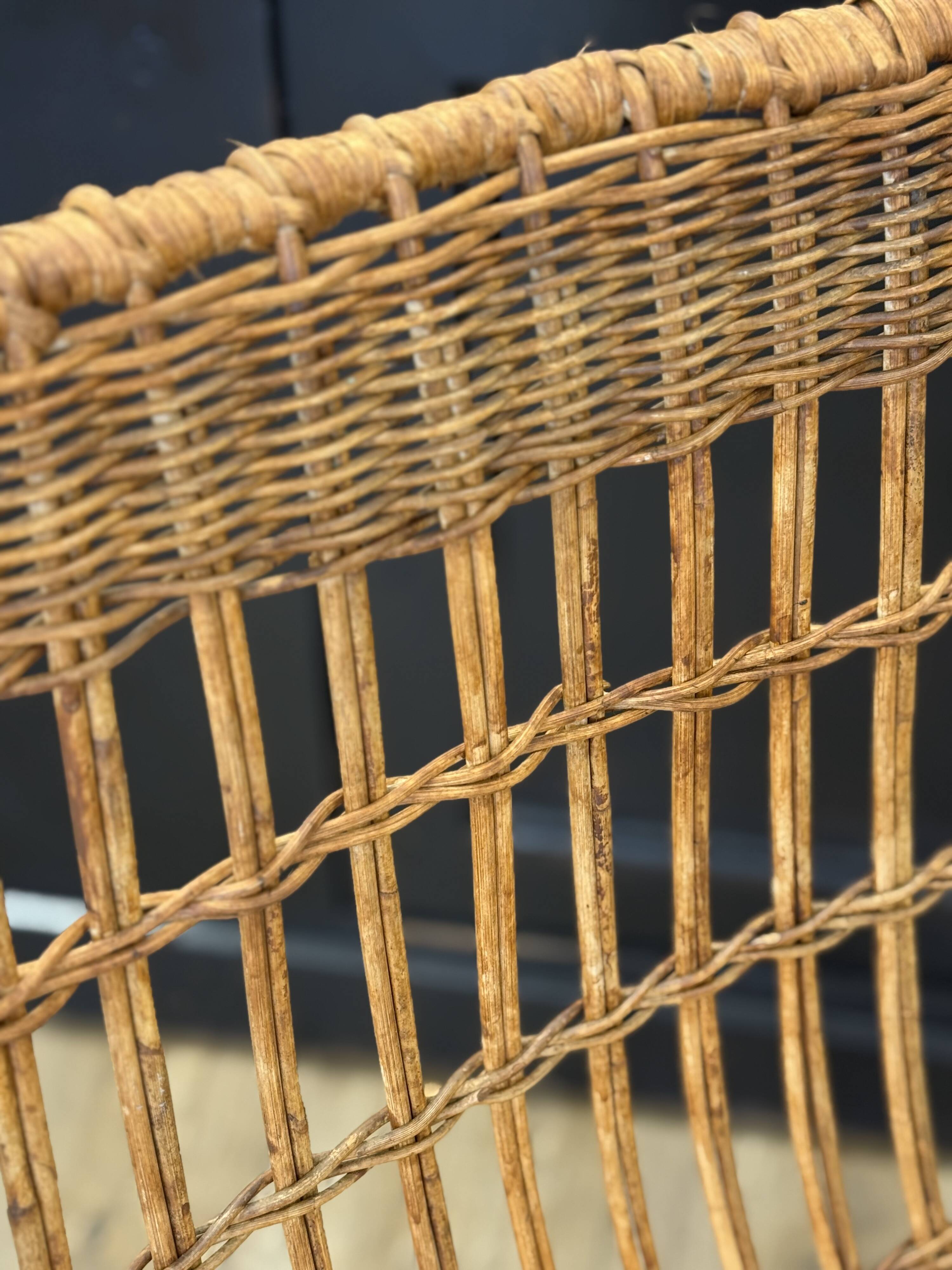 Raoul Guys rattan and iron chair