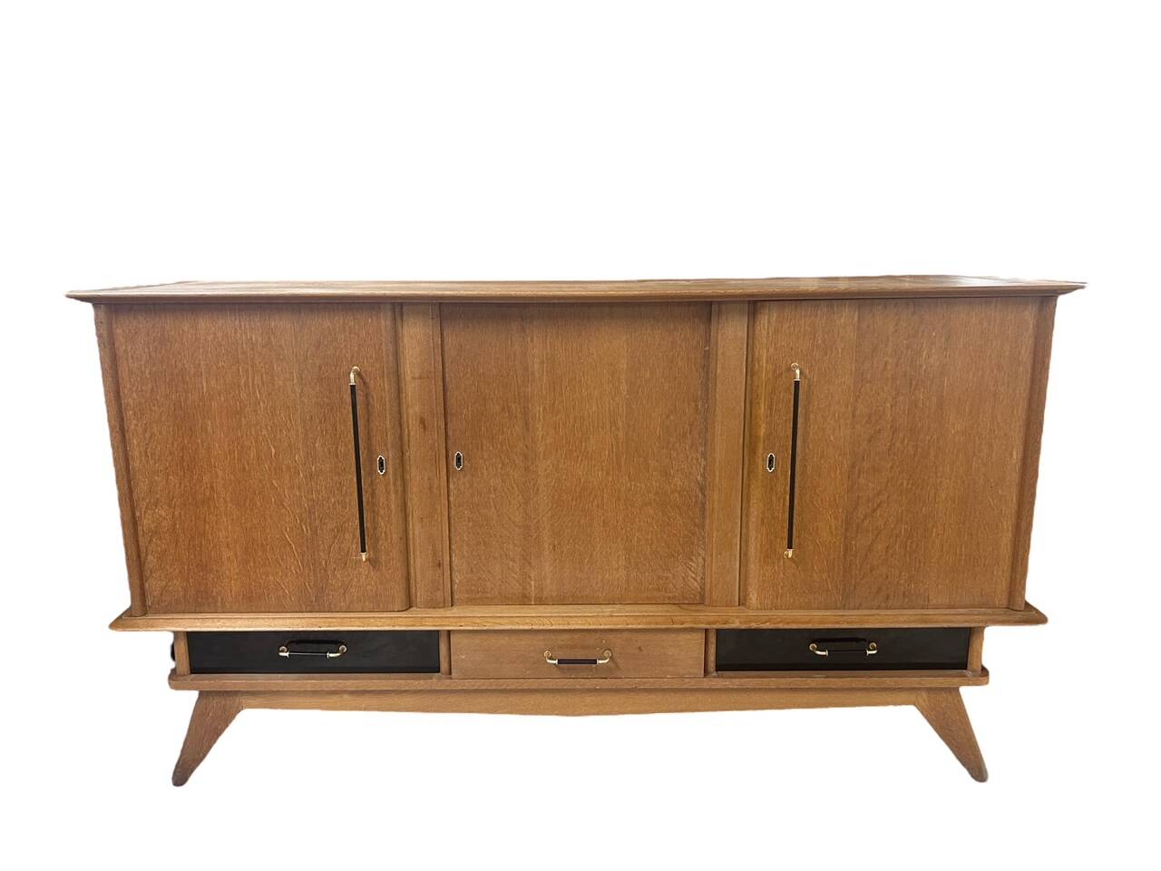 Oak sideboard with compass legs