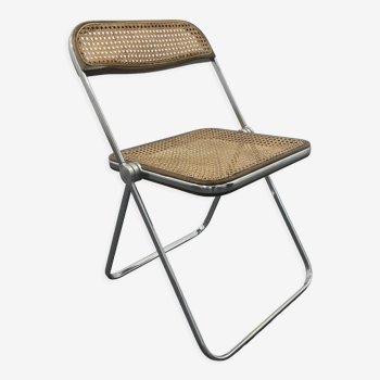 Chair in cane Plia by Giancarlo Piretti for Castelli 1960s