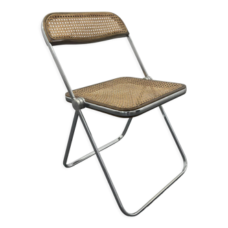 Chair in cane Plia by Giancarlo Piretti for Castelli 1960s