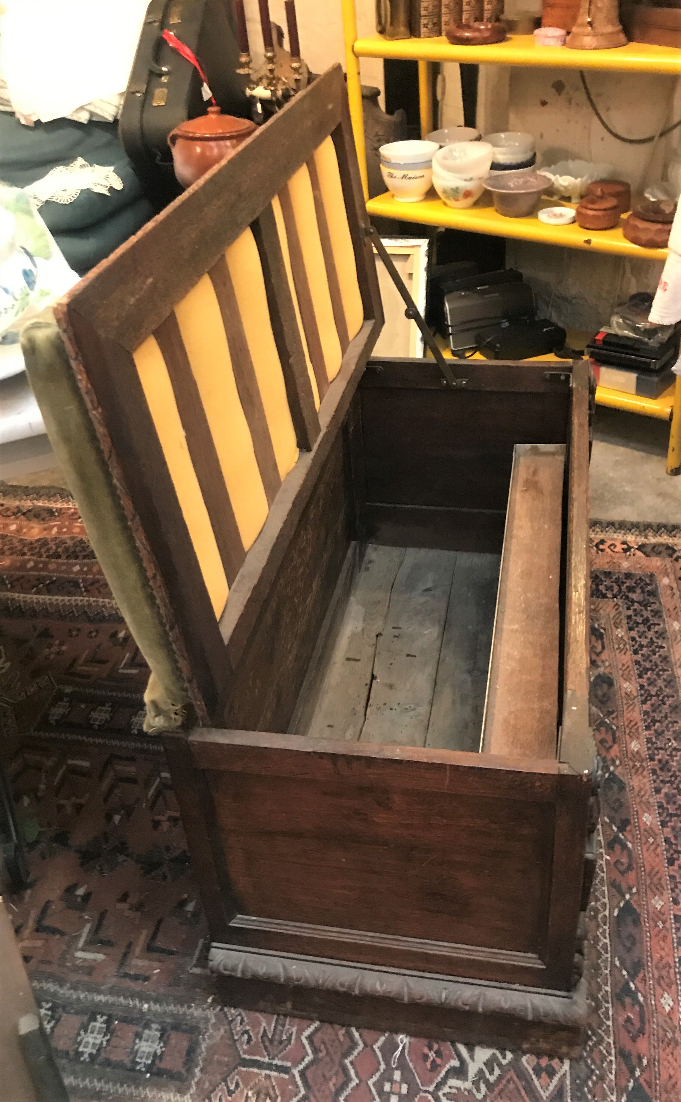 Gothic-style carved chest