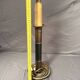 Antique Empire Column Lamp Base Brass Gilded Green Candle Holder Chandelier 4