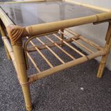 Table basse rotin