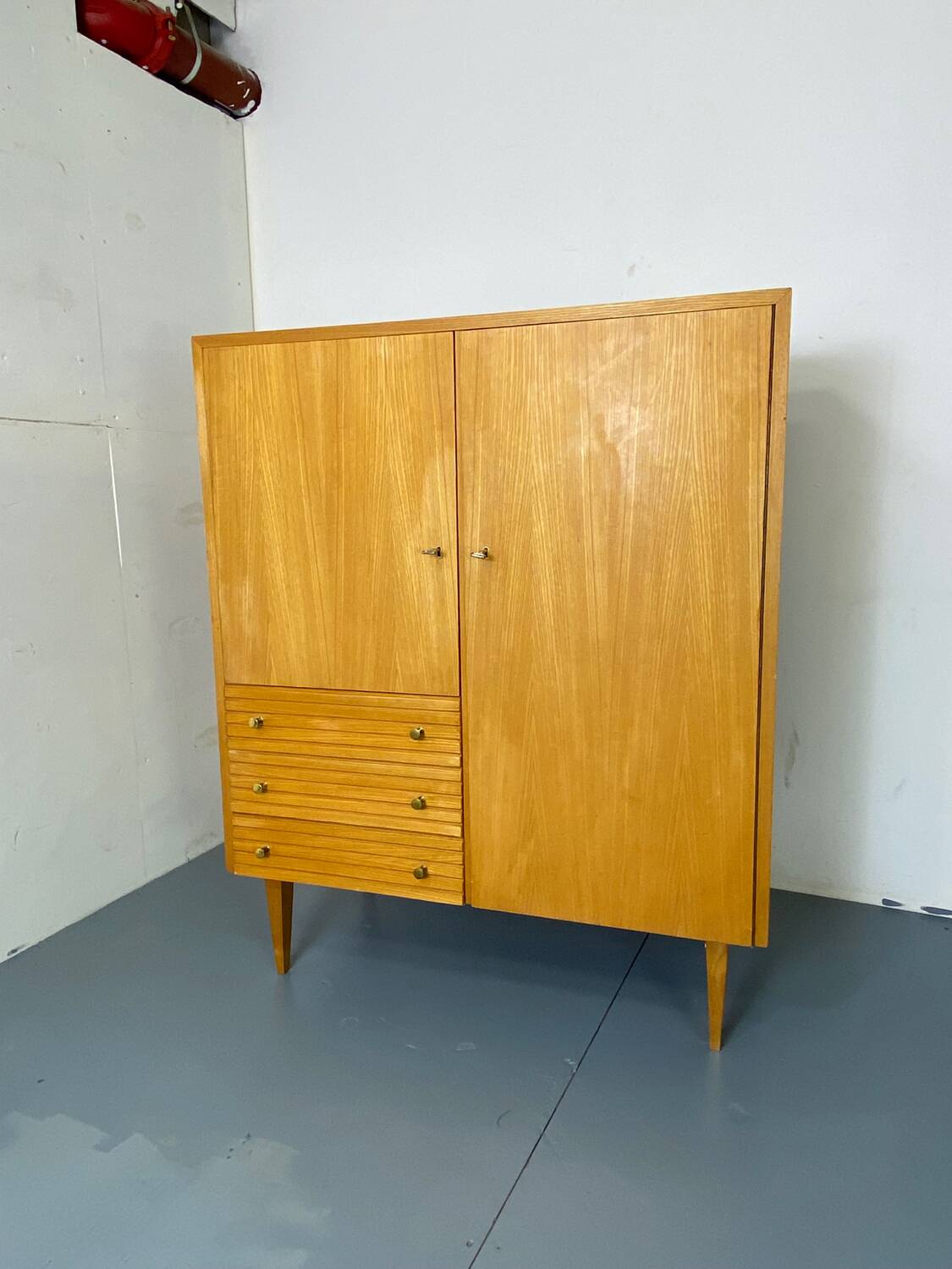 Mid-Century Modernist Highboard in Wood, 1950s