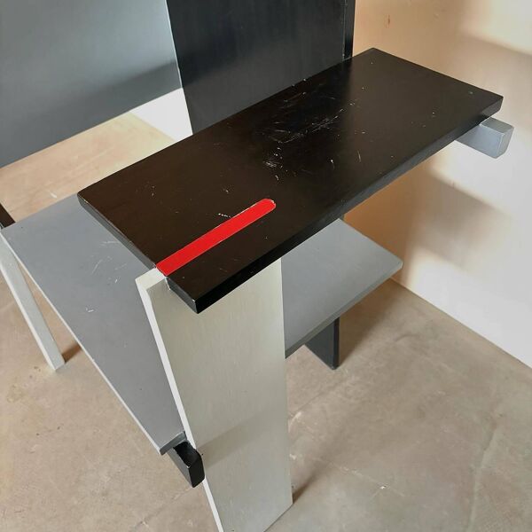 Gerrit Rietveld « Berlin Chair » version accoudoir gauche conçue en 1923