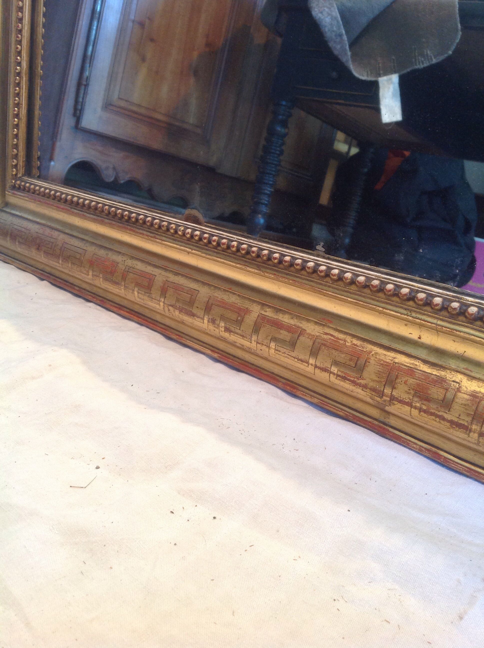 Mirror Louis Philippe golden 83x107cm