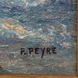 French School of the 20th century, Mediterranean Sea, oil on canvas