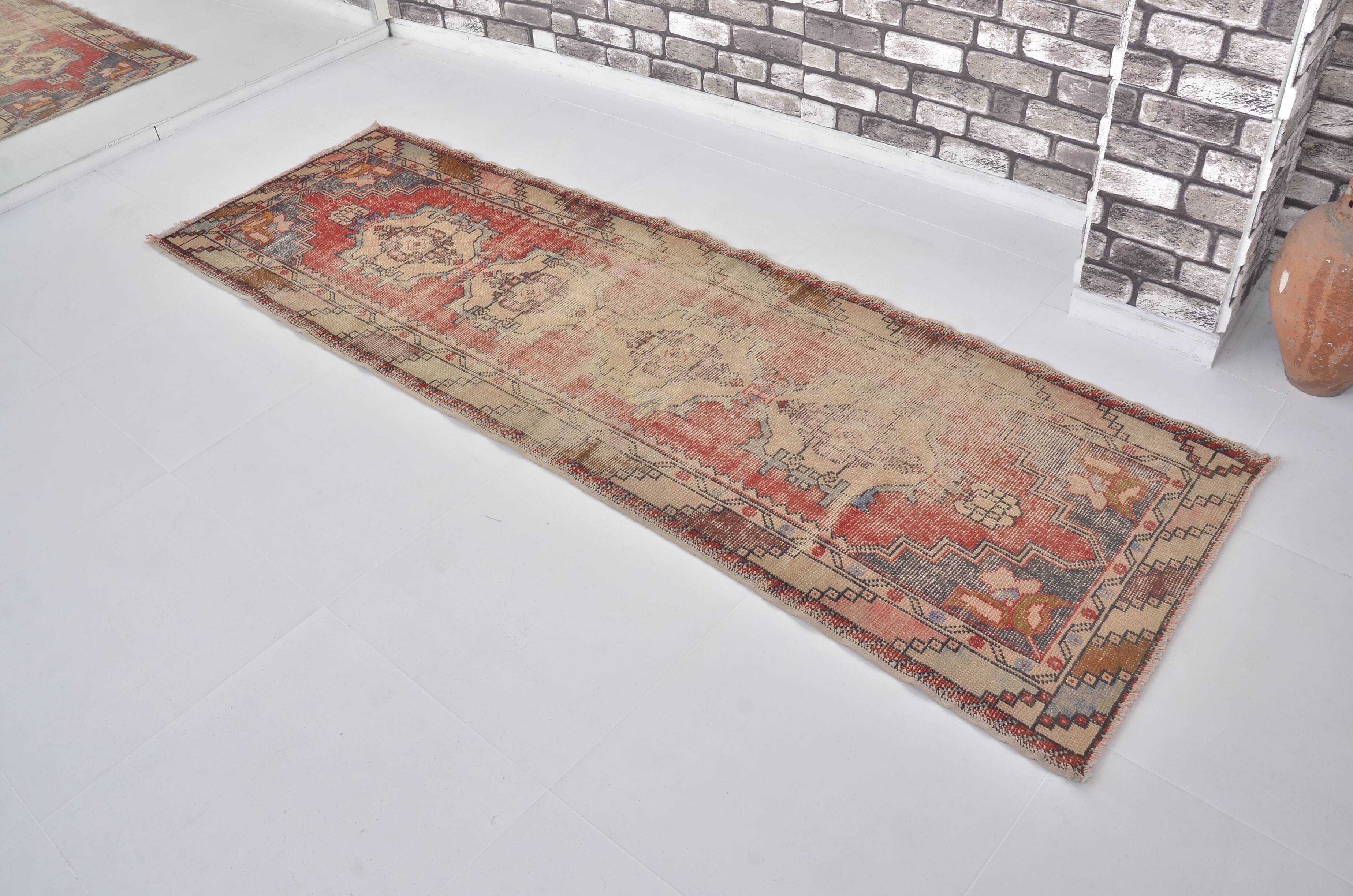 Turkish Handmade Oushak Runner Rug