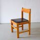 6 chaises en pin massif minimalistes | Années 1970