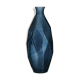 Vase en verre bleu "origami"