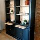 Black and wood dresser bookcase