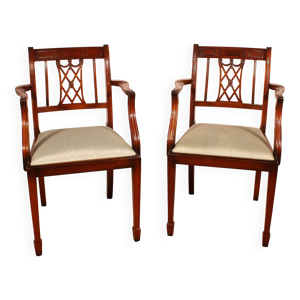 Paire de fauteuils en