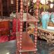 Wall Shelf or Display in Mahogany with Twisted Columns, Late 19th Century