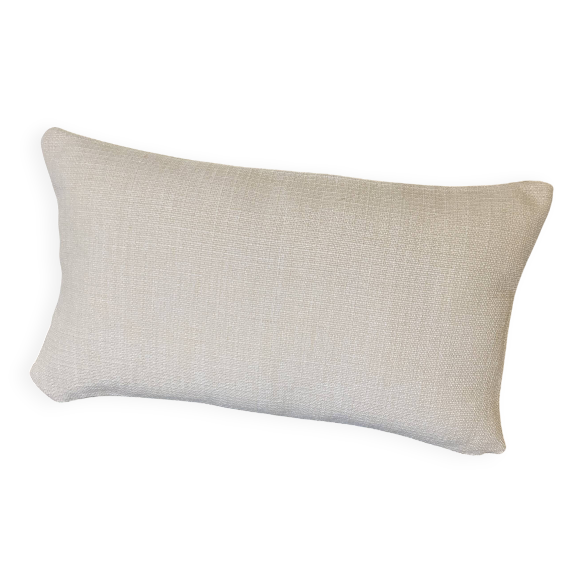 Coussin tissu outdoor écru rosé