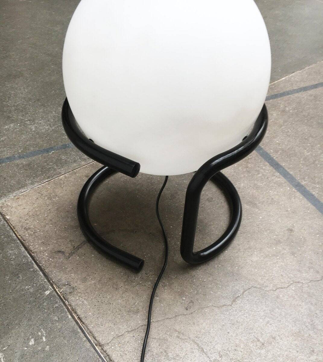 Vintage space age globe floor lamp