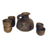 Service Grès Agnès Escala - Jug + 6 Goblets