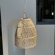 Suspension en rotin en forme de cloche d25 h28