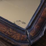 Antique Louis Philippe mirror in black and brown.