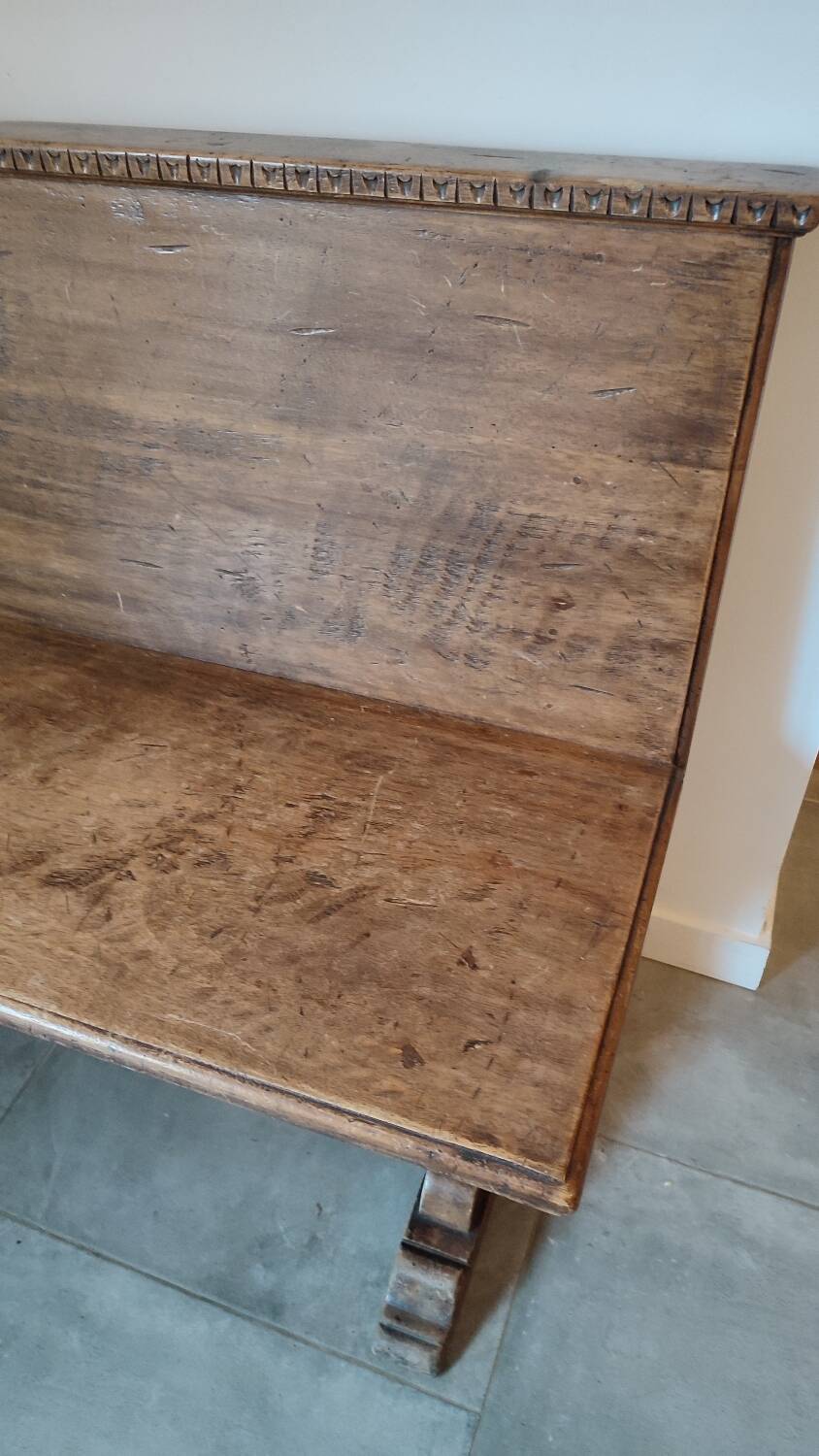 Antique solid wood bench