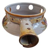 Scaldino in Ceramica Dipinto a Mano – Stile Deruta – Vintage da Collezione