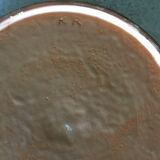 Vintage dish in ceramic African drawing