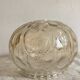 Globes vintage en verre moulé champagne