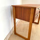 Scandinavian wooden desk sled feet