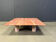 Angelo Mangiarotti red travertine coffee table for Up&Up, Italy