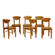 Rainer Daumiller chairs, 1970, Denmark, 6*